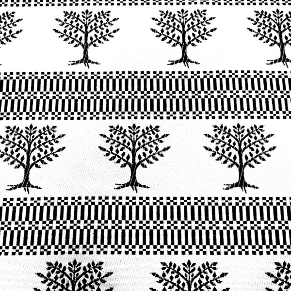 Tessuto sardo Albero di Eleonora nero
