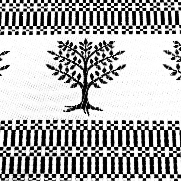 Tessuto sardo Albero di Eleonora nero - immagine 2