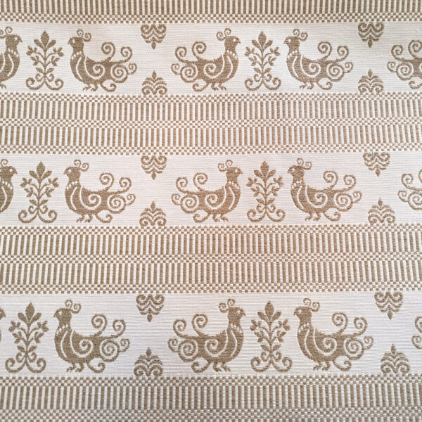 Tessuto sardo pavoncelle beige