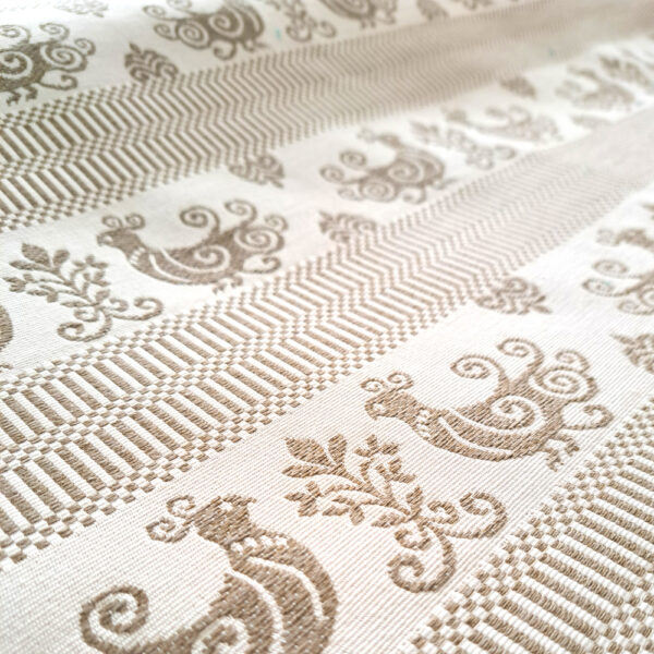 Tessuto sardo pavoncelle beige - immagine 3